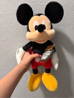 Disney Mickey Mouse Plush - Black, Red, Yellow
